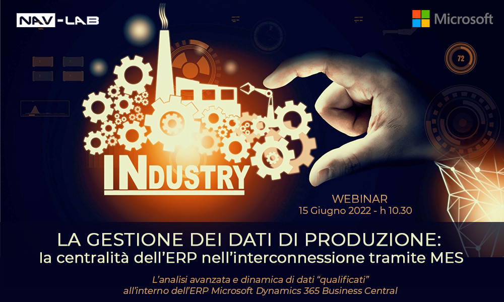 Webinar – La gestione dei dati di produzione: la centralità dell’ERP nell’interconnessione tramite MES